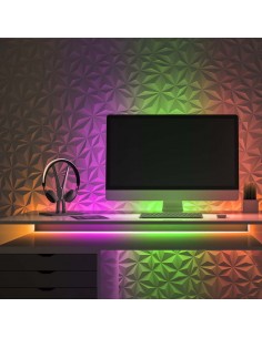 6876-Kit Strip LED Neon Flex Magic /m  LED/m Bobina m V RGB Smart con Telecomando e Controller-1 2