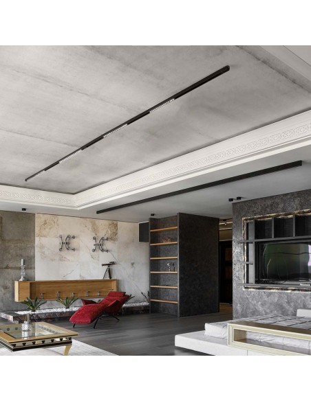 6884-Faretto LED da Binario Magnetico Regolabile  V Colore Nero Compatibile con Google Home e Alexa in-4