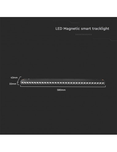 6885-Faretto LED da Binario Magnetico Regolabile  V Colore Nero Compatibile con Google Home e Alexa in-3