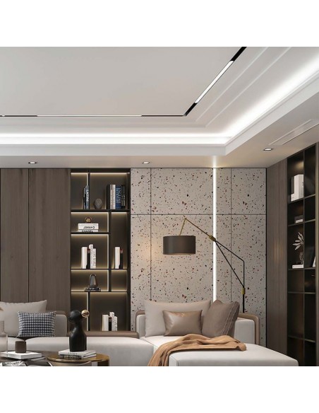 6885-Faretto LED da Binario Magnetico Regolabile  V Colore Nero Compatibile con Google Home e Alexa in-4