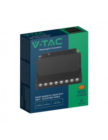 6886-Faretto LED da Binario Magnetico Regolabile  V Colore Nero Compatibile con Google Home e Alexa in-2