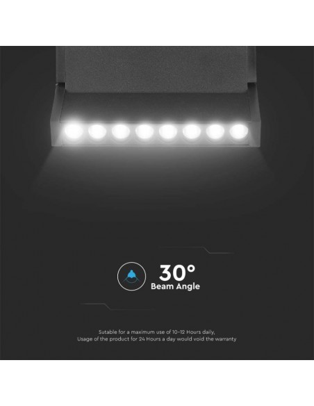 6886-Faretto LED da Binario Magnetico Regolabile  V Colore Nero Compatibile con Google Home e Alexa in-7