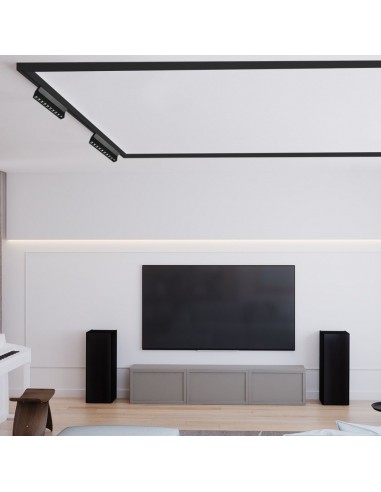 6887-Faretto LED da Binario Magnetico Regolabile  V Colore Nero Compatibile con Google Home e Alexa in-4