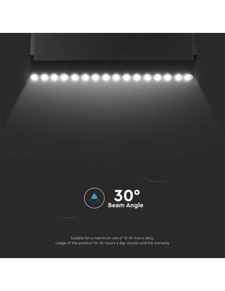 6887-Faretto LED da Binario Magnetico Regolabile  V Colore Nero Compatibile con Google Home e Alexa in-7