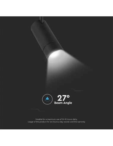 6888-Faretto LED da Binario Magnetico  V Colore Nero in  Compatibile con Alexa e Google Home-7