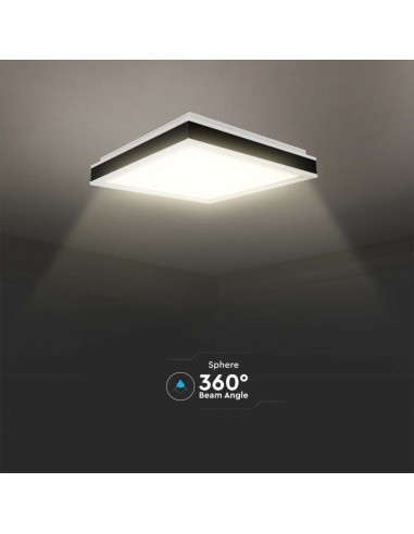 Lampadario LED Quadrato 38W con...