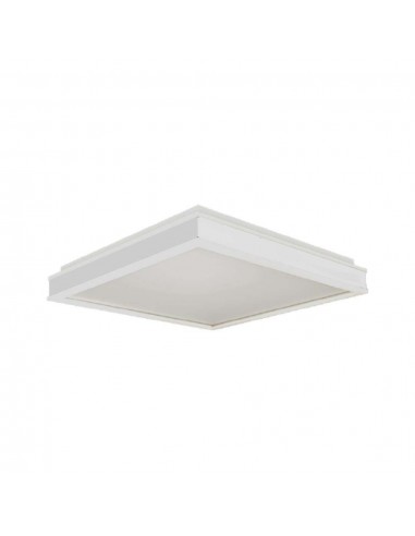 6918-Lampadario LED Quadrato  con Montaggio a Plafone Dimmerabile TRIAC Colore Bianco -1
