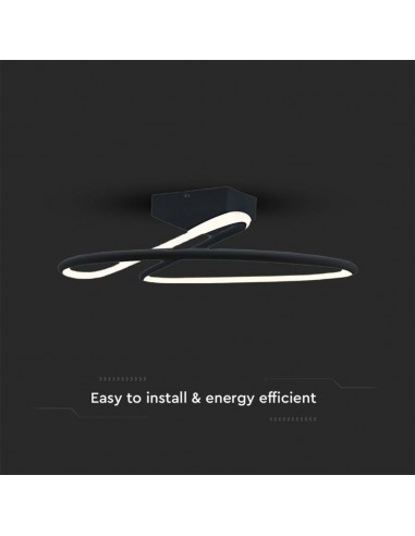 6926-Lampadario LED dal Design Moderno Rotondo  in Alluminio Colore Nero К-5