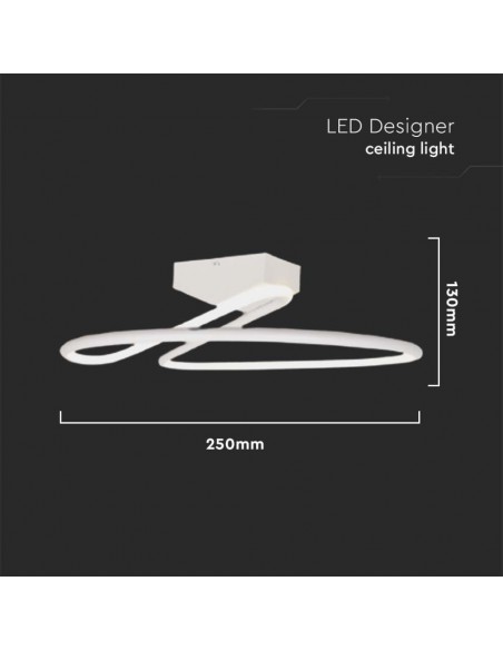 6927-Lampadario LED dal Design Moderno Rotondo  in Alluminio Colore Bianco К-2