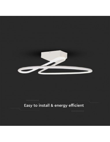 6927-Lampadario LED dal Design Moderno Rotondo  in Alluminio Colore Bianco К-5