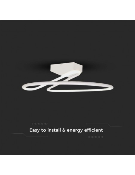 6927-Lampadario LED dal Design Moderno Rotondo  in Alluminio Colore Bianco К-5