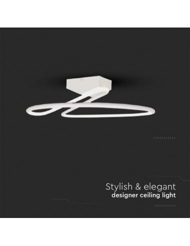 6927-Lampadario LED dal Design Moderno Rotondo  in Alluminio Colore Bianco К-6