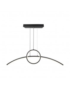 6933-Lampadario LED a Sospensione  dal Design Moderno Colore Nero -1