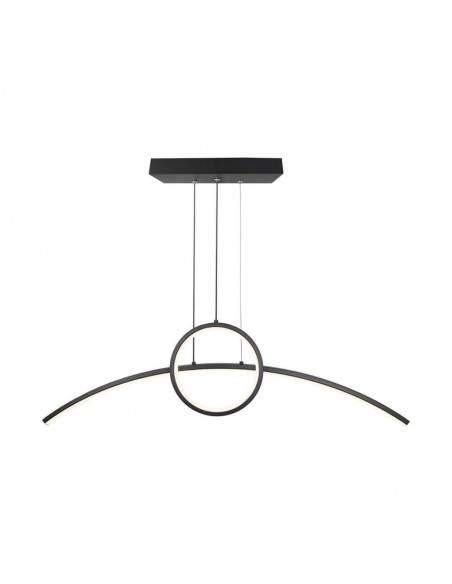 6933-Lampadario LED a Sospensione  dal Design Moderno Colore Nero -1