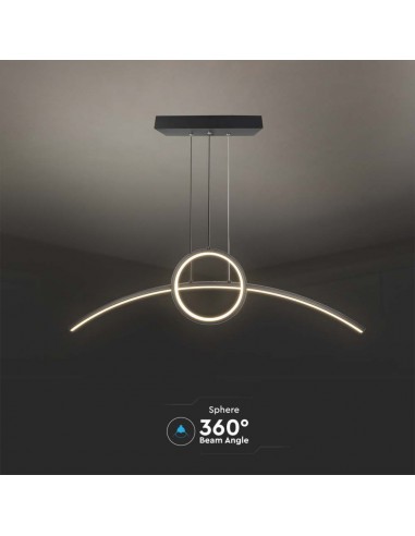 Lampada LED di design da 36 W nera 4000K