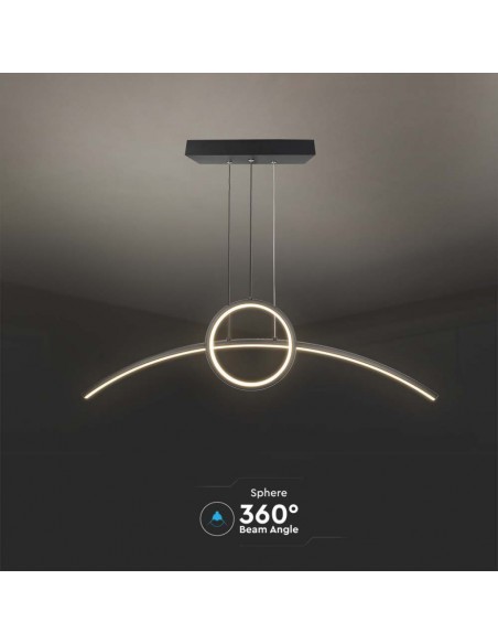 Lampada LED di design da 36 W nera 4000K