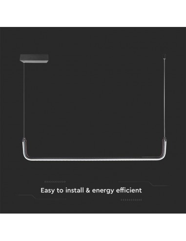 6939-Lampadario LED a Sospensione  Lmm dal Design Moderno Colore Nero -6