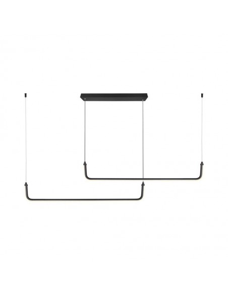 6941-Lampadario LED a Sospensione  Lmm dal Design Moderno Colore Nero -1