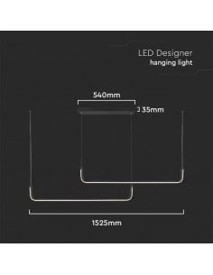 6941-Lampadario LED a Sospensione  Lmm dal Design Moderno Colore Nero -1 2