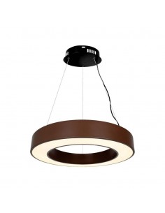 6959-Lampadario LED a Sospensione Circolare  Dimmerabile TRIAC in Metallo Colore Corten -1