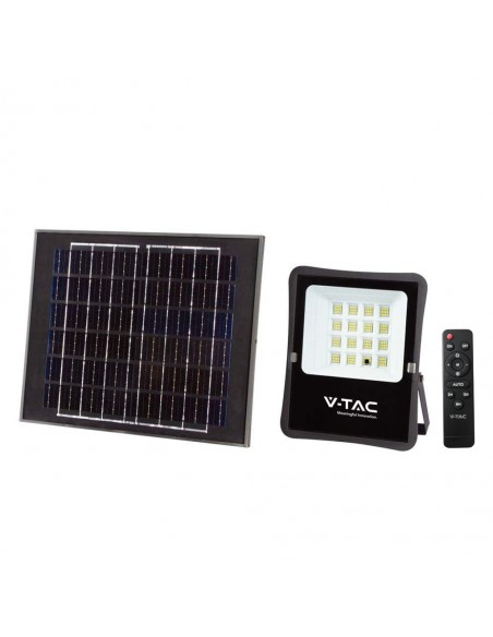 6967-Faro LED con Telecomando e Pannello Solare  -1