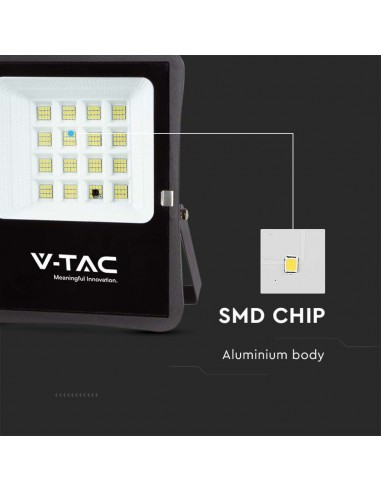 6968-Faro LED con Telecomando e Pannello Solare  -7