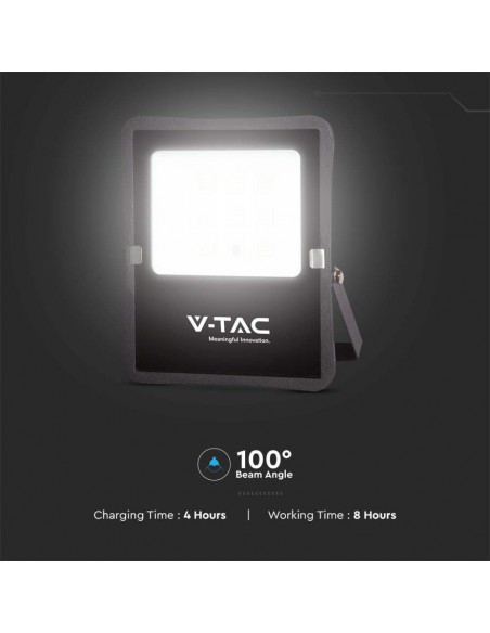 Faro LED con Telecomando e Pannello Solare 15W 6400K