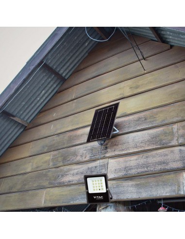 6969-Faro LED con Telecomando e Pannello Solare  -4