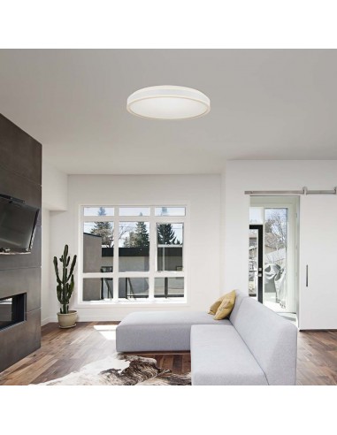 6987-Lampadario LED con Montaggio a Plafone  Dimmerabile TRIAC d mm h mm Colore Bianco -3