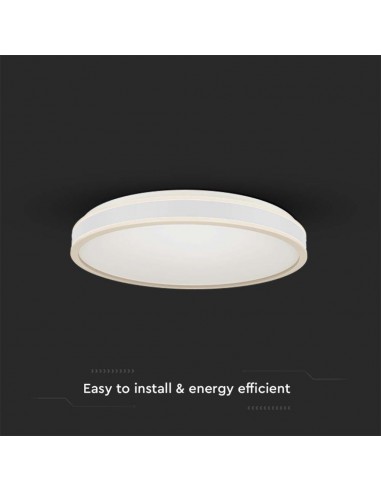 6987-Lampadario LED con Montaggio a Plafone  Dimmerabile TRIAC d mm h mm Colore Bianco -5