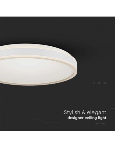 6987-Lampadario LED con Montaggio a Plafone  Dimmerabile TRIAC d mm h mm Colore Bianco -6