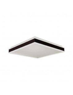 6992-Lampadario LED Quadrato  con Montaggio a Plafone Dimmerabile TRIAC Colore Nero -1