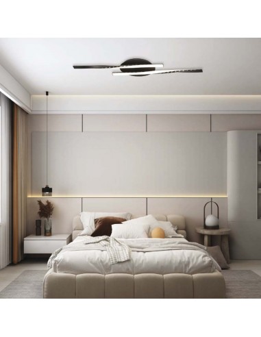 7001-Lampadario LED dal Design Moderno  Colore Nero xmm -4