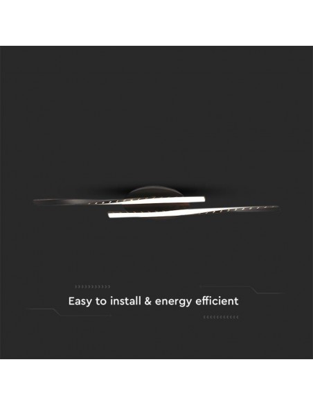 7001-Lampadario LED dal Design Moderno  Colore Nero xmm -6