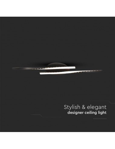 7001-Lampadario LED dal Design Moderno  Colore Nero xmm -7