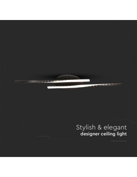 7001-Lampadario LED dal Design Moderno  Colore Nero xmm -7