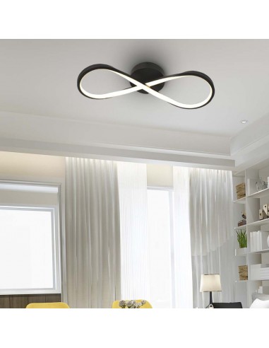 7002-Lampadario LED da Soffitto  dal Design Moderno Colore Nero -3
