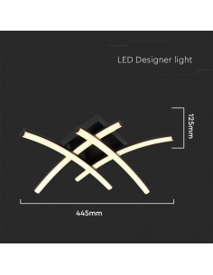 7003-Lampadario LED dal Design Moderno  Colore Nero xmm -1 2