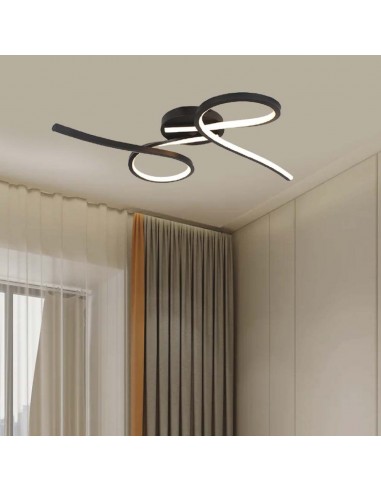 7004-Lampadario LED da Soffitto  dal Design Moderno Colore Nero -4