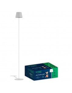 7007-Piantana LED  Colore Bianco in Alluminio con Touch Dimmerabile Altezza regolabile in  IP-1