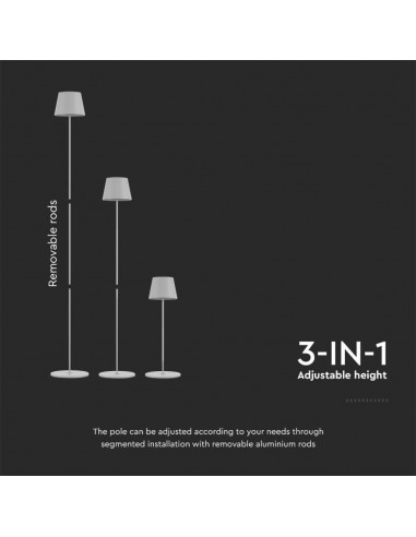 Piantana LED 4W Bianco in Alluminio... Piantana LED 4W Bianco in Alluminio...