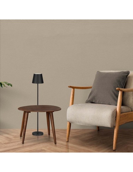 7009-Piantana LED  Colore Nero in Alluminio con Touch Dimmerabile Altezza regolabile in  IP-6