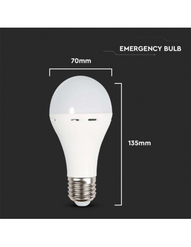 7010-Lampadina LED Utilizzabile Come Torcia E  A con Batteria da h -3