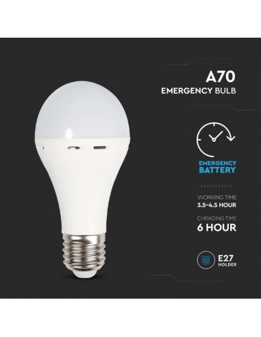 7010-Lampadina LED Utilizzabile Come Torcia E  A con Batteria da h -6