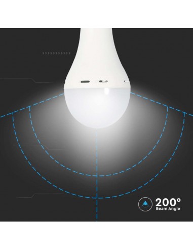 7010-Lampadina LED Utilizzabile Come Torcia E  A con Batteria da h -7