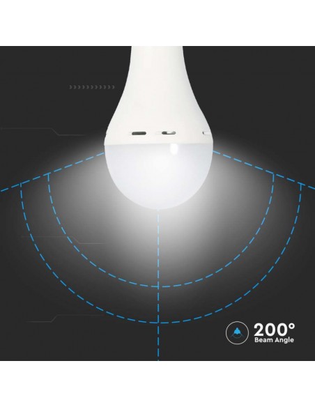 7010-Lampadina LED Utilizzabile Come Torcia E  A con Batteria da h -7