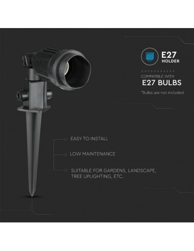 7044-Picchetto con Portalampada E Singolo IP-6