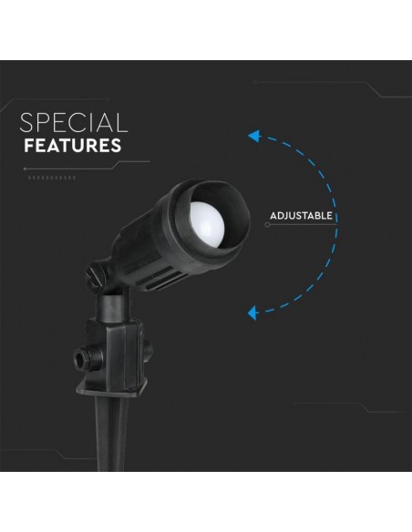 7044-Picchetto con Portalampada E Singolo IP-7