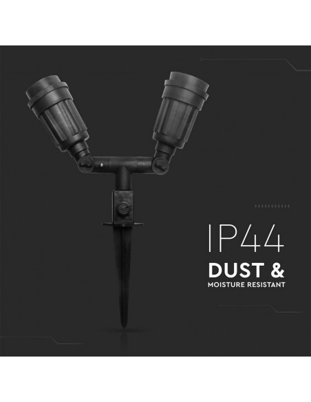 7045-Picchetto con Portalampada E Doppio IP-5