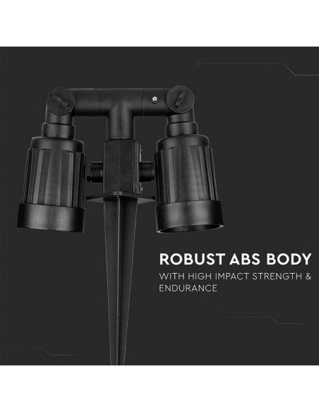 7045-Picchetto con Portalampada E Doppio IP-6